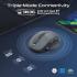 Promate Blix-3M Computer Mouse, Adjustable 1600DPI Sensor, 7D Silent Precision, OLED Smart Display, RGB Ambient Lighting, Rechargeable Battery, Bluetooth 5.1, Black